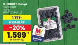 Spar S-BUDGET áfonya ajánlat