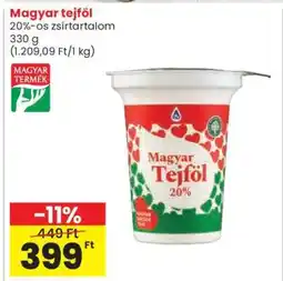 Spar Magyar tejföl ajánlat