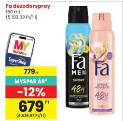 Spar Fa dezodorspray ajánlat