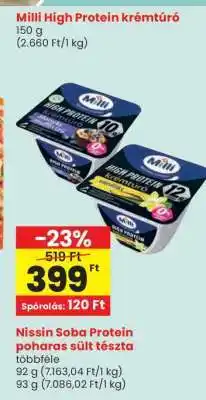 Spar Milli High Protein krémtúró ajánlat