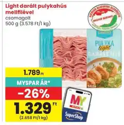 Spar Light darált pulykahús mellfilével ajánlat