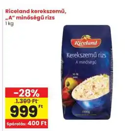 Spar Riceland kerekszemű, „A” minőségű rizs ajánlat