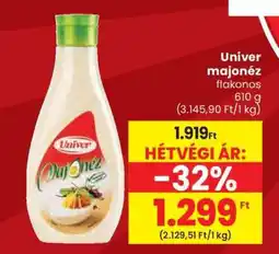 Spar Univer majonéz flakonos ajánlat