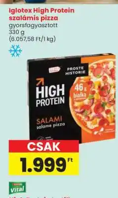 Spar Iglotex High Protein szalámis pizza ajánlat