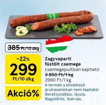 Tesco Zagyvaparti füstölt csemege ajánlat