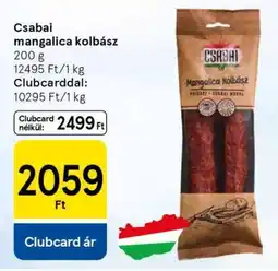 Tesco Csabai Mangalica Kolbász ajánlat
