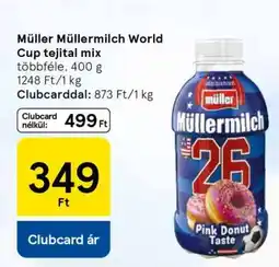Tesco Müller Müllermilch World Cup tejital mix ajánlat