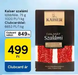 Tesco Kaiser szalámi ajánlat