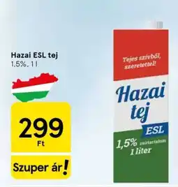 Tesco Hazai ESL tej ajánlat