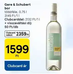 Tesco Gere-Schubert bor ajánlat