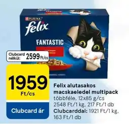 Tesco Felix alutasakos macskaeledel multipack ajánlat