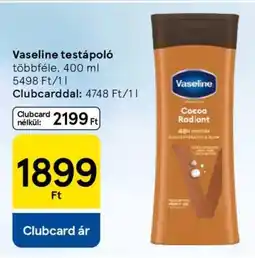 Tesco Vaseline testápoló ajánlat