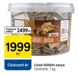 Tesco Lissé töltött ostya ajánlat