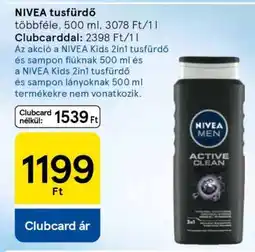 Tesco NIVEA tusfürdő ajánlat