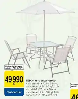 Tesco TESCO kerti bútor-szett ajánlat