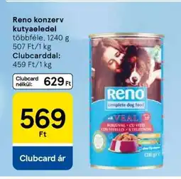 Tesco Reno konzerv kutyaeledel ajánlat