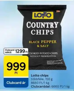 Tesco Lotto chips ajánlat