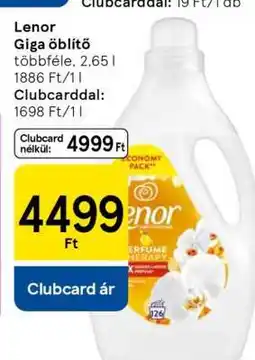 Tesco Lenor Giga öblítő ajánlat