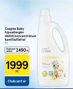 Tesco Csepke Baby hipoallergén öblítő koncentrátum kamillailattal ajánlat