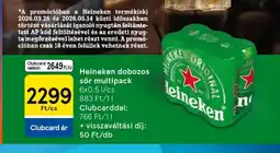 Tesco Heineken dobozos sör multipack ajánlat