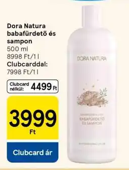 Tesco DORA NATURA Babafürdető és sampon ajánlat