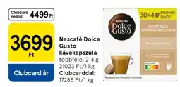 Tesco NESCAFE Dolce Gusto kávékapszula ajánlat