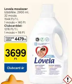 Tesco Lovela mosószer ajánlat