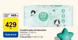Tesco Fred&Flo baba törlőkendőre ajánlat