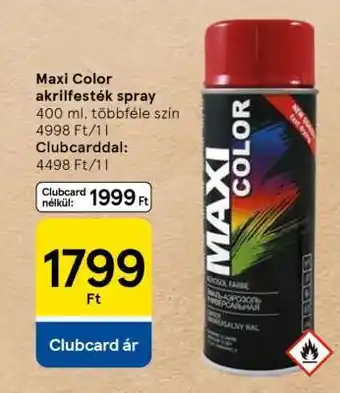 Tesco Maxi Color akrilfesték spray ajánlat