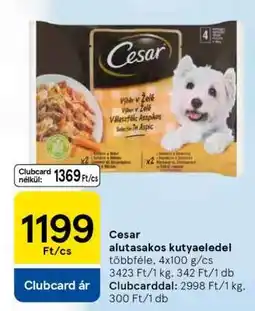 Tesco Cesar alutasakos kutyaeledel ajánlat