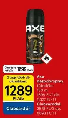 Tesco Axe dezodorspray ajánlat