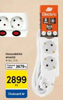 Tesco Hosszabbító elosztó ajánlat