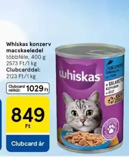 Tesco Whiskas konzerv macskaeledel ajánlat