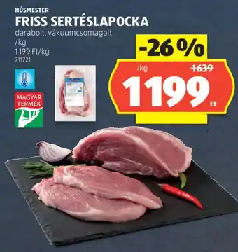 ALDI HÚSMESTER FRISS SERTÉSLAPOCKA ajánlat