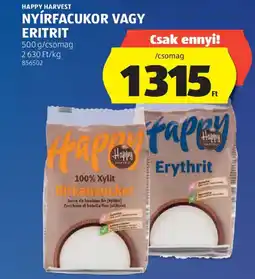 ALDI HAPPY HARVEST NYÍRFACUKOR VAGY ERITRIT ajánlat