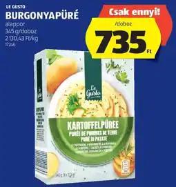 ALDI LE GUSTO BURGONYAPÜRÉ ajánlat