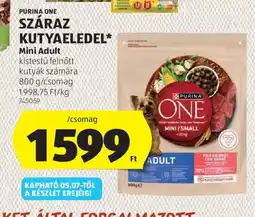 ALDI PURINA ONE SZÁRAZ KUTYAELEDEL ajánlat
