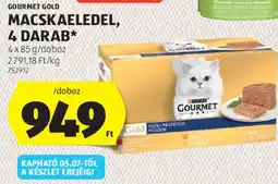 ALDI GOURMET GOLD MACSKAELEDEL ajánlat