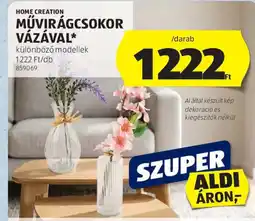 ALDI HOME CREATION MŰVIRÁGCSOKOR VÁZÁVAL ajánlat