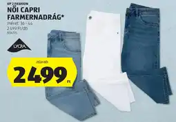 ALDI UP 2 FASHION NŐI CAPRI FARMERNADRÁG ajánlat