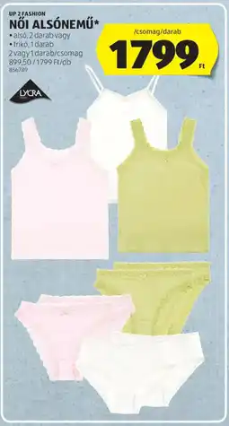 ALDI UP 2 FASHION NŐI ALSÓNEMŰ ajánlat