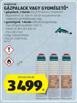 ALDI GÁZPALACK VAGY GYOMÉGETŐ ajánlat