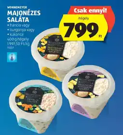 ALDI WONNEMEYER MAJONÉZES SALÁTA ajánlat