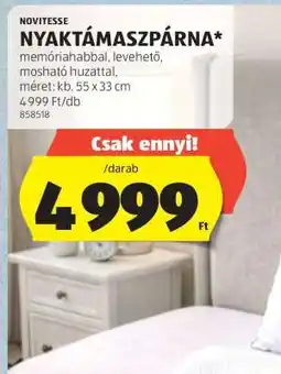 ALDI NOVITESSE NYAKTÁMASZPÁRNA ajánlat