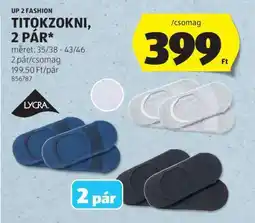 ALDI UP 2 FASHION Titokzokni, 2 pár ajánlat