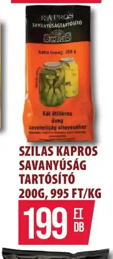 Coop SZILAS KAPROS SAVANYÚSÁG TARTSÍT ajánlat
