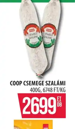 Coop COOP CSEMEGE SZALÁMI ajánlat