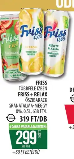 Coop FRISS üd +50 FT BETÉTDÍJtőital ajánlat