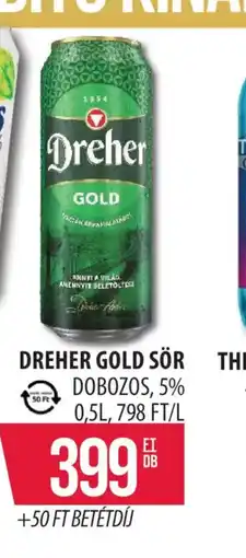 Coop DREHER GOLD SÖR ajánlat