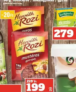 Family Diszkont Horváth Rozi Gyorspác fűszerkeverék ajánlat